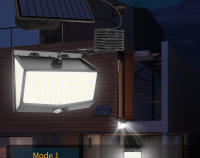 Lámpara Solar LED 468 LEDs Exterior Impermeable Con Sensor De Movimiento Iluminación De 3 Lados Para Garage Jardín Foco De Iluminación Solar - details 6