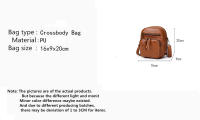 Bolso Cruzado Vintage Yogodlns Para Mujer En Cuero PU Suave Bolsa De Hombro Multifuncional Estilo Mensajero Pequeño Gran Capacidad - details 0