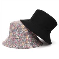 Sombrero De Buho De Panales Para Mujer 2024 Moda Impresión Floral Algodón Reversible Protección Solar Estilo Casual - details 7