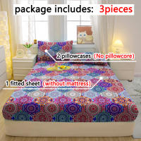 Juego De Sábanas Moderno Bohemio Mate 3 Piezas Cubierta De Cama Impresión Estilo Minimalista Poliéster 100% Quilted - details 1