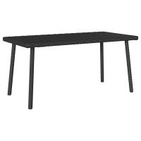 vidaXL Mesa centro jardín rectangular 80x40x37cm en color Gris claro/Gris/Negro y más | estructura resistente ideal para salón dormitorio o estudio - details 2