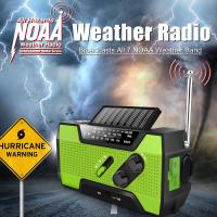Radio portátil Power Bank Radio meteorológica de emergencia con NOAA/AM/FM USB/solar/manivela de carga alarma SOS y linterna - details 2