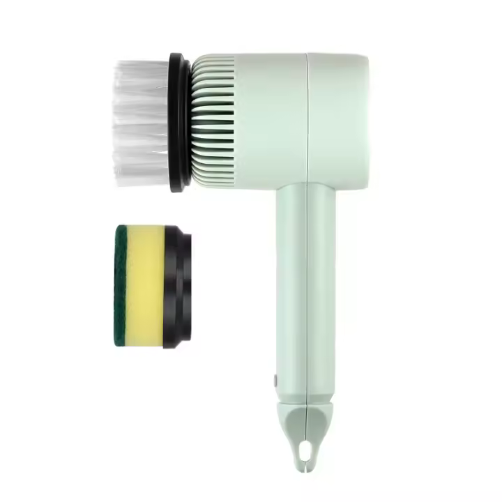Cepillo eléctrico giratorio para limpiar utensilios de cocina, 1 unidad - 1