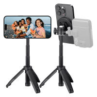 Trípode De Selfie Magnético Para Móvil Mini Extensible Montaje En Mesa Compatible Con iPhone 14/13/12 pro Max Magsafe Trípode Manejable De Mano Tipo Trípode De Bola 360° - details 0