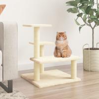 vidaXL Rascador para Gatos con Postes de Sisal Árbol Torre de Escalada Color Crema,  Gris claro,  Gris oscuro y mas - details 0