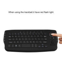 Teclado Inalámbrico Jomaa 2.4G Con Ballón De Tracció Y Rueda De Desplazamiento Mini USB Para Laptop TV Box Computador - details 3