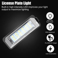 Luces LED Para Placa De Matrícula De Coche 12V Para Skoda Seat Leon Ibiza VW Golf 4 5 6 MK4 MK5 Passat CC Polo Accesorios De Auto - details 4