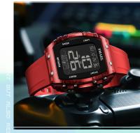 Reloj Deportivo SMAEL Para Mujer Con Correa De Silicona Impermeable Y Pantalla LED Digital Resistente Al Choque Y Con Luz Trasera - details 19