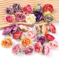 10/20PCs Flores Artificiales Rosa 5CM Para Decoración De Hogar Jardín Boda DIY Regalos Accesorios Material Seda Estilo Peonia - details 3