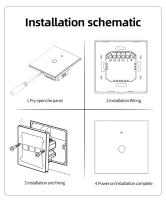 Interruptor Inteligente WiFi De Pared Con Toque EU 220V Necesita Alambre Neutro Compatible Con Alexa Google Home 1/2/3/4 Gang Tuya Smart Life - details 8