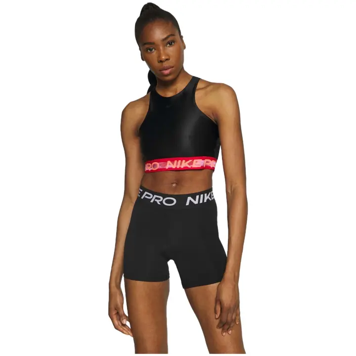 Malla Corta Nike Pro 365  Para Mujer En Color Negro - 1
