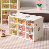Caja De Almacenamiento Para Escritorio Con Mini Cajones Caja De Nueve Cuadrados Pila Plegable Para Joyería Accesorios De Peluquería Y Adhesivos - details 3