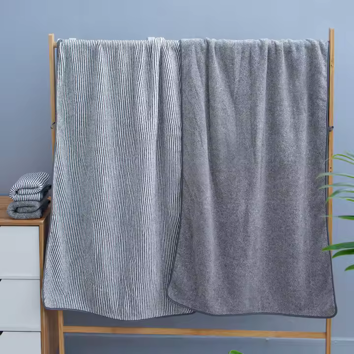 Toalla De Baño Gruesa De Microfibra Para Corporal Gimnasio Duchas De Baño Robe De Baño Para Spa Uso Doméstico - 1
