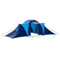 vidaXL Tienda de Campaña para 9 Personas Carpa de Camping Tela Color dark blue and blue,  Azul y amarillo,  Azul y verde y mas - details 1