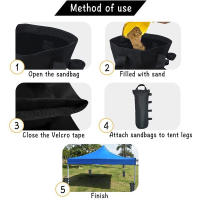 Bolsa De Arena Para Carpa Al Aire Libre Base Antiviento Fijación De Anuncios Paraguas Protección Contra La Colisión - details 2