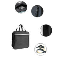 Bolsa De Mano Para Silla De Ruedas Y Scooter Organizador De Almacenamiento Ecológico Plegable Con Manija Color Negro - details 5