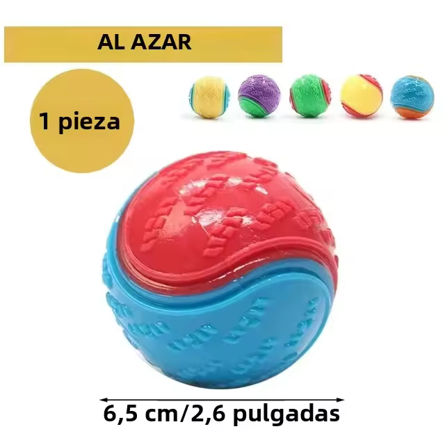 Bola De Goma Para Perros Resistente a Mordeduras Con Sabor a Carne Para Entrenamiento Y Diversion️ Juguetes Para Perros Para Evitar Daños - 1