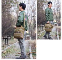 Bolsa Táctica Para Hombres De Exterior Con Sistema MOLLE En Tela De Nylon Camuflada Monedero De Hombro Para Deportes Herramientas Viaje Bolsa De Mano - details 8