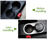 Accesorios Para Volkswagen Jetta MK6 Panel USB AUX Control De Caja De Cambios Ventanas Y Asiento Delantero Portavasos Y Salida De Ventilación Decorativo Adhesivo De Acero Inoxidable - details 11