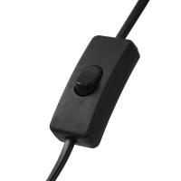 vidaXL Lámpara de pie negro y dorado E27 51 cm - details 5
