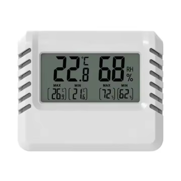 Mini Termómetro Y Higrómetro Digital LCD Medidor De Temperatura Y Humedad Para Interior Con Sensor Máximo/Mínimo Medición En °C/°F Pared Colgante - 1