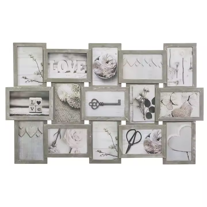 Marco para 15 fotos Atmosphera color aleatorio (marron o blanco) - 1