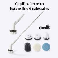 Cepillo de limpieza electrico extensible con seis cabezales - details 0