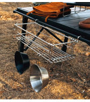 Estante De Aluminio Plegable Para Mesa De Camping Con Almacenamiento Y Red Mesh Colgante Expansión IGT Soporte Para Mesa Exterior - details 10