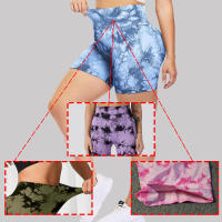 Shorts De Yoga Push up Sin Costuras Para Mujer Cintura Alta Deporte Fitness Verano Correr Ciclismo Gimnasio Shorts De Moda - details 1