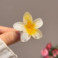 Pinza Para El Cabello De Tamaño Pequeño Con Diseño De Flores Y Gradientes Accesorio De Moda Para Mujeres Barra De Lazos De Plástico Para Decorar El Cabello - details 5