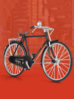 Bicicleta De Escala 1:6 Vintage Modelo De Juguetes Automóviles Metálicos Neumáticos De Goma Cuerpo De Aleación Regalo De Festival Para Niños Mayores De 14 Años - details 0
