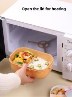 Caja De Almuerzo Ecológica De 1200ML Con Doble Capa Compartimentos Cuchara Y Tenedor Microwaviable Y Sellado Para Picnic - details 9