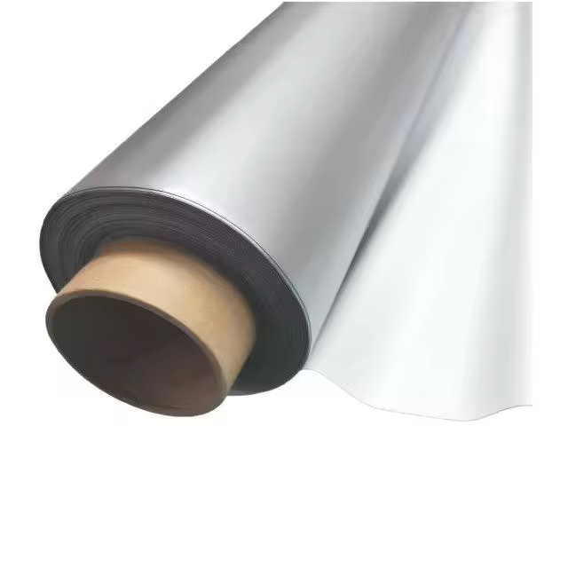 PVC Foscurit opaco ignifugo blanco-plata - Lo que necesitas para confeccionar cortinas, pantallas de proyección o otras confecciones - Kadusi Tejido PVC foscurit opaco, ignifugo y impermeable blanco y plata Kadusi - 1