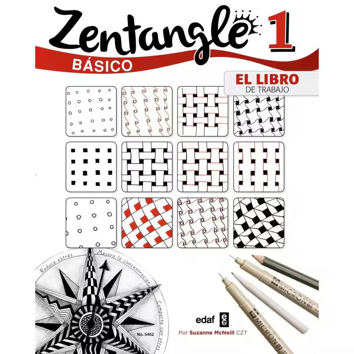 Libro ZENTANGLE BASICO. EL LIBRO DE TRABAJO Editorial EDAF EDITORIAL Año 2015 Autor MC NEILL, SUZANNE ISBN 9788441435124 - 1