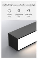 Luz Lineal LED De Aluminio 53cm Instalación Superficial Iluminación De Techo De Alta CRI Luz De Destacado Para Interior Moderna Para Dormitorio Comedor Baño - details 11