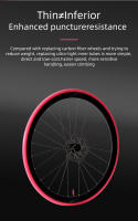 Ridenow 1Pcs Tubo De Bicicleta De Aluminio Super Ligero 700C Para Rueda De Carretera TPU Largo 65-85mm FV Super Ligero - details 5