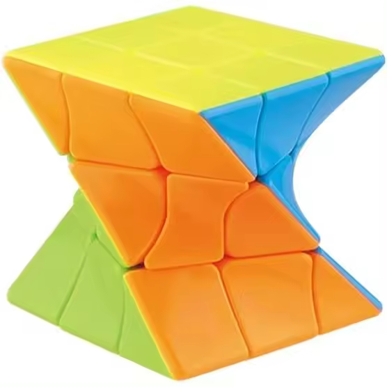 Cubo de velocdad 3x3, Cube de velocdad giratorio E inclinable, Mágico Cube 3D, Cube rompecabezas de Colores brillantes, rompecabezas para niños y adultos - 1