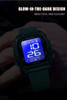 Reloj Deportivo SMAEL Para Mujer Con Correa De Silicona Impermeable Y Pantalla LED Digital Resistente Al Choque Y Con Luz Trasera - details 8