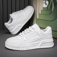 Zapatos De Deporte Para Hombre En Blanco Versátiles Y Moda Zapatillas Casuales Con Suela Gruesa Transpirables Ligeros Para Correr Y Tenis - details 4