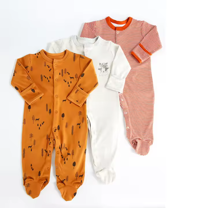 Ropa para niños, mono de bebé de primavera y otoño, ropa de gateo de manga larga que cubre los pies, pijamas, caja de regalo para bebé recién nacido - 1
