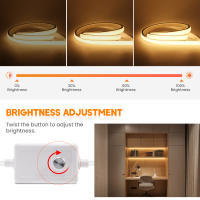 Tira De LED COB Flexible AC 220V Dimmerable Neón Impermeable 3000K 4000K 6000K Calor/Natural Blanco Decoración Para Jardín Hogar - details 4
