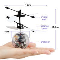 Juguete LED Colgante De Cristal Con Inducción Infrarroja Control Por Gestos RC Regalo Único Para Niños JM888 Luz Colorida - details 12