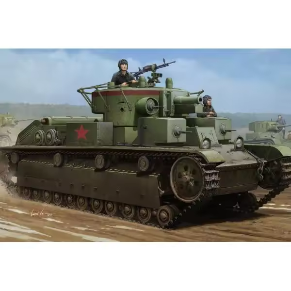 HOBBY BOSS 83852 SOVIÉTICA T-28 MEDIO TANQUE SOLDEADO 1/35 KIT - 1