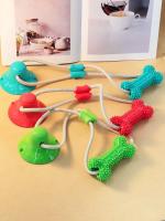 Juguete Para Perros De Borracho Resistente Mordedor De Hueso Inferior Con Entrenamiento De Dientes Juguete De Goma TPR - details 0