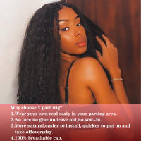 Pelucas Sintéticas X-TRESS Para Mujeres Afro Rizado Con Mezclilla Sin Pegamento Cabello Bouncy Kinky Straight Medio Tamaño Promedio Densidad 150% - details 4