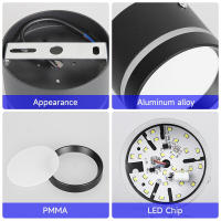 Lámpara De Techo LED Plegable 220V COB Para Sala De Estar Y Cocina Luz Neutral Sobre La Superficie Instalación Para Interiores - details 7