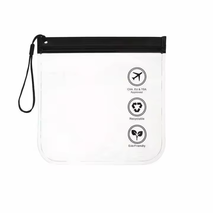 Bolsa de Viaje IMAXWAVE Transparente Negro 20x20x1 Cm Resistente Al Agua - 1
