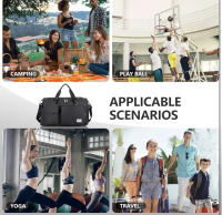 Bolsa de Deporte UNISEX Bolsa de Viaje para Gimnasio Bolsa de Fitness con Compartimento Zapatos y Compartimento húmedo para Deportes,Viajes,Natación,Yoga,Senderismo y Camping para Mujeres - details 4