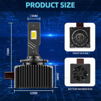Bombillas De Faros LED D1S D3S Canbus 60000LM D4S D5S D2S 120W CSP Chip Luz Carro 12V 6000K Xenon HID Universal Para Coche - details 6