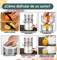 Exprimidor de Naranjas Eléctrico Inalámbrico – Exprimidor eléctrico Portátil y Recargable USB para Naranjas y Limones - details 0